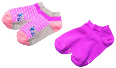 Mädchen 2er-Pack Sneaker-Socken 20115