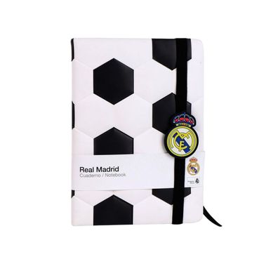 Real Madrid Notizbuch A5 gepolstert - offizielles Fanartikel Schreibheft - Hardcov