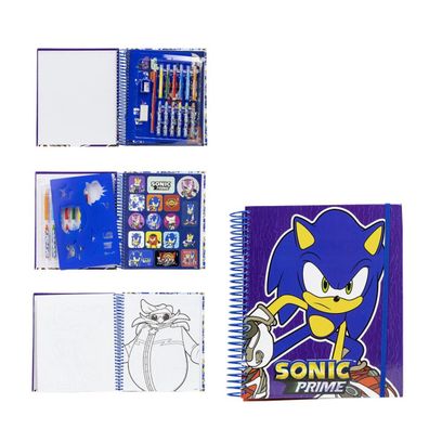 Sonic Kreativalbum für Kinder – Ausmal- & Beschäftigungsbuch mit Sonic Figuren