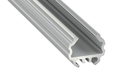 LED Aluminium Profil Leiste | Mit Endkappe und Montagehalterung | Abdeckung | 1m