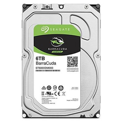 Seagate Barracuda 6 TB, 3,5 Zoll, 6000 GB, Serial ATA III