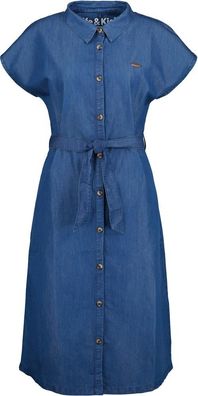 Alife &amp; Kickin Damen Sommerkleid MaeveAK DNM A Shirt Dress Dark Denim Washed