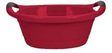 Centi Kunststoff Wanne dunkelrot 25 Liter 62 x 43 x 27 cm ovale Form