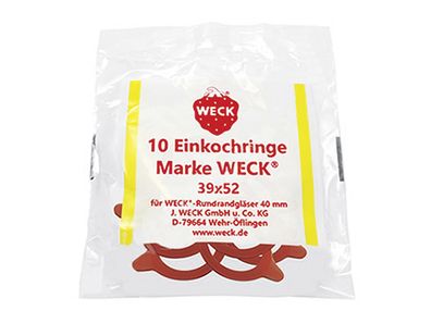 WECK Gummiringe 39x52mm 10er Beutel