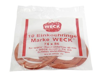 WECK Einkochring 74x86mm 10er Beutel