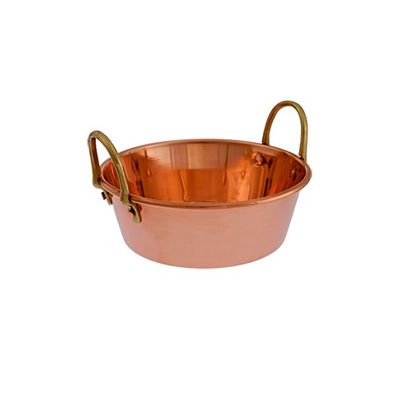 Marmeladentopf Kupfer Messing Durchmesser 20 cm klassisch