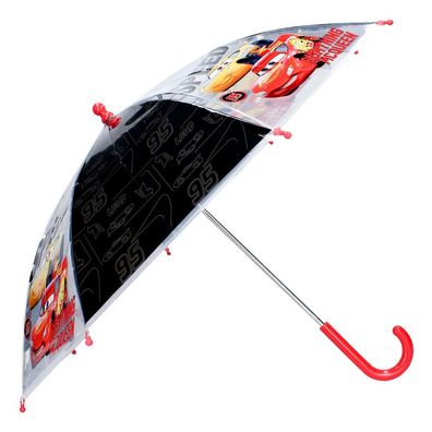 Stockschirm | schwarz & transparent | Disney Cars | Kinder Regenschirm
