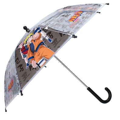 Stockschirm | schwarz & transparent | Naruto | Kinder Regenschirm
