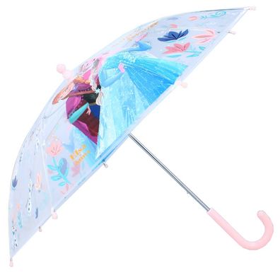 Stockschirm | rosa & transparent | Disney Frozen | Kinder Regenschirm