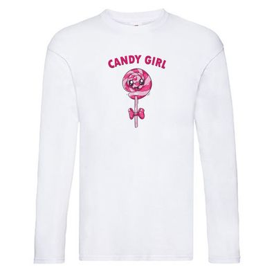 Candy Girl | Lolly | Schleife Long Sleeve Weiß