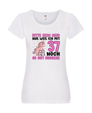 37. Geburtstag | 37 Jahre | Mit 37 noch so gut aussehen v2 Damen Shirt Weiß