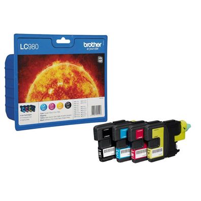 Original Brother Value Pack LC980VALBPDR für Brother DCP145C DCP165C etc. bk c m y
