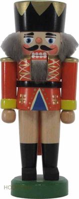 Nussknacker König rot BxHxT 7x17x5cm NEU Weihnachten Seiffen Nutcracker Nüsse Erz