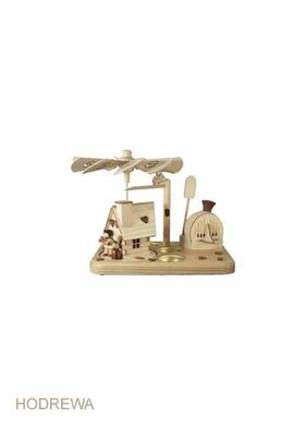 Tischpyramide Hänsel &amp; Gretel Höhe 18cm NEU Holzpyramide Tischdekoration Dekorati