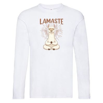 Lamaste | Lama | Namaste | Lamaste Long Sleeve Weiß