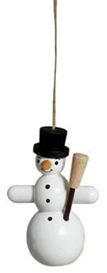 Baumbehang Schneemänner Zylinder mit Faden 5cm NEU Baumschmuck Christbaumschmuck