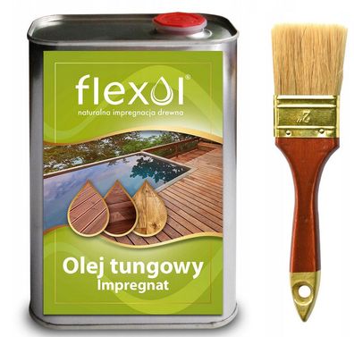 Holzschutzmittel Tungöl 1L - Imprägnieröl für Holz Flexol