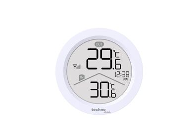 technoline WS9168 Temperaturstation | Quarzuhr | Wandaufhängung | Magnethalterung