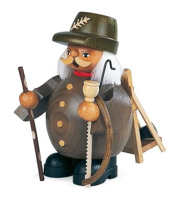 Räucherfigur Räuchermann klein Waldarbeiter grau (BxH):12x14cm NEU Räuchermann