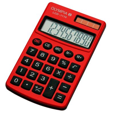 Olympia LCD-1110 Taschenrechner rot