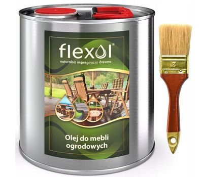 Flexol Gartenmöbelöl 2,5L - Natürliches Holzöl für Außenmöbel und Terrassenholz