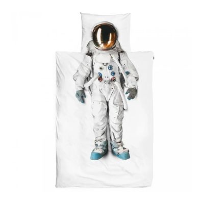 Snurk Bettwäsche Astronaut 135x200 Kinder Baumwolle