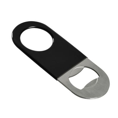 Flaschenöffner, Bieröffner, Kapselheber - SPEED OPENER MINI mit Vinyl, Schwarz
