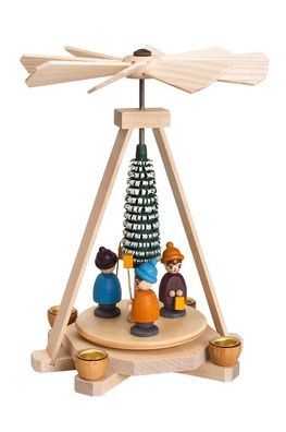 Minipyramide Minipyramide Laternenkinder bunt BxHxT 11x15x11cm NEU Holzpyramide