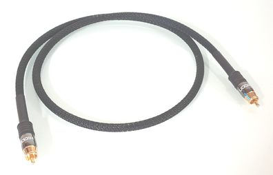 Sommercable "Vector" Black / HighEnd Digitalkabel 75 Ohm / RCA auf RCA / SolidCore