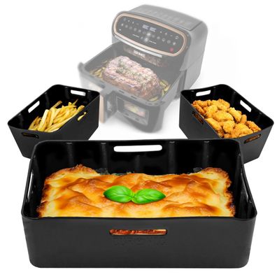 Duronic AFL3 Silikonform Antihaft Silikoneinsätze Airfryer Zubehör für AF34
