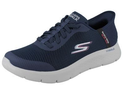 Skechers Slip Ins Go Walk Herren Schlupfsneaker Halbschuhe Slipper blau navy
