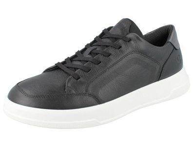ECCO Move Damen Halbschuhe Sneaker leichte Sohle schwarz Glattleder