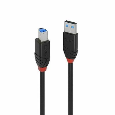 USB 3.2 Gen 1 Aktivkabel Slim, USB-A Stecker > USB-B Stecker (schwarz, 10 Meter)
