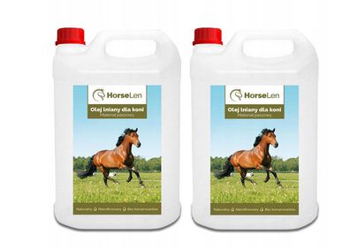 Premium Leinöl Kaltgepresst für Pferde, Hunde und andere Tiere 100% rein 10l Flexol