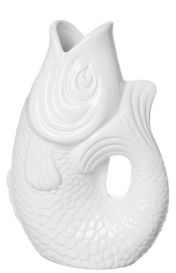 Monsieur Carafon Fischvase Weiß 1,2l