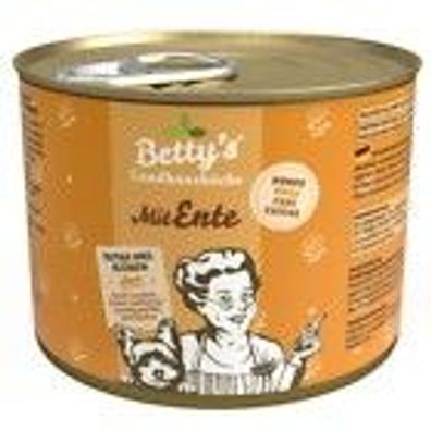Bettys Landhausküche Dose für Hund - mit Ente & Geflügel 6 x 200g