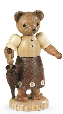 Bärensammelfigur Bärenfrau natur klein Höhe 10 cm NEU Bär Bärenfigur Dekoration