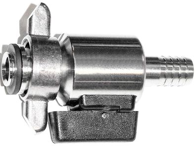 Gerader Bierabstellhahn aus Edelstahl mit NW 10 mm Tülle