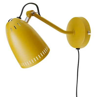 Superliving Wandlampe 'Dynamo' Metall matt senfgelb Gelenk E14