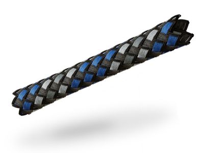 Viablue Geflechtschlauch / Blue Small / Gewebe / Meterware / Kabel 2-6 mm