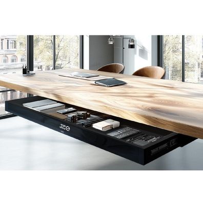 Schublade ER-302 B Ergo Office Flache Schubladenunterbau 75,8 cm schwarz