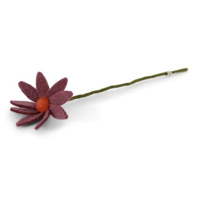 Kosmee violett aus Filz von Gry & Sif - Filzdeko, Filzblume, handmade, Sommerdeko