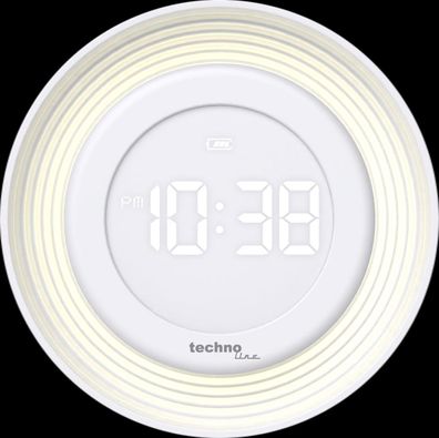 technoline WT479 Quarzuhr | Nachtlichtfunktion | Bewegungsmelder | Magnethalterung