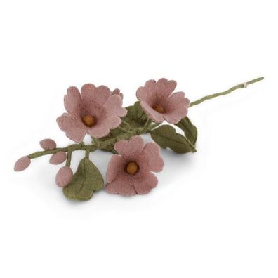 Stockrose altrosa aus Filz von Gry & Sif - Filzdeko, Filzblume, handmade, Sommerdeko