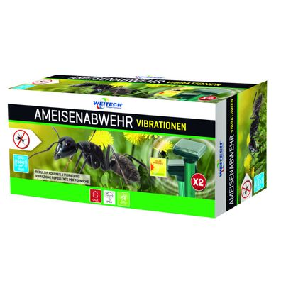 Weitech Solar Ameisen Vertreiber mit Vibration - Doppelpack