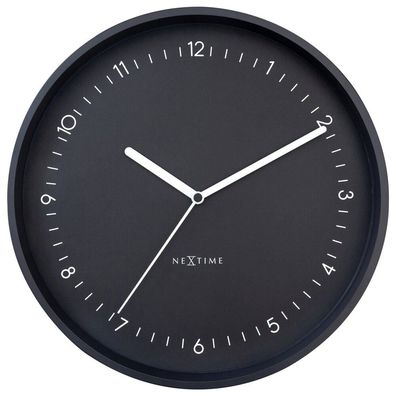 NeXtime - 3305ZW - Wanduhr - 30cm - schwarz - Berlin