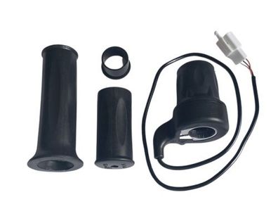 Gasgriff Set 48V Elektroquad E-Bike Scooter ATV Drehgasgriff 3 Kabel Griffpaar