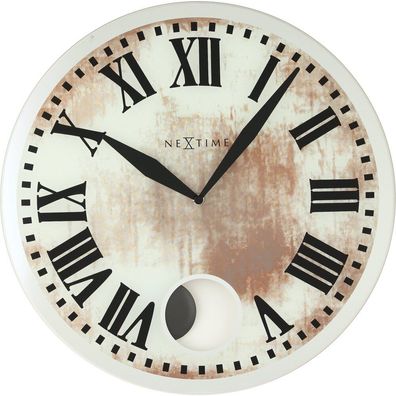 NeXtime - 8162 - Wanduhr - 43cm - weiß - Romana