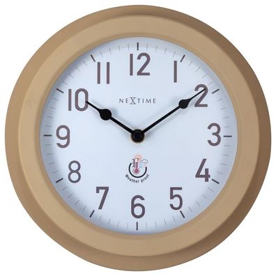 NeXtime - 4301BR - Wanduhr - 22cm - braun - Poppy
