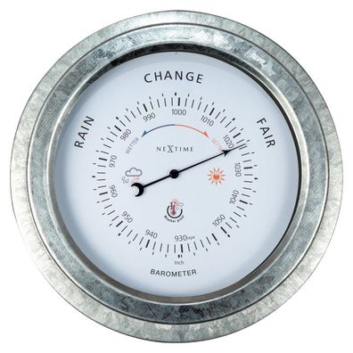 NeXtime - 4303GA - Barometer - 22cm - silber - Orchid